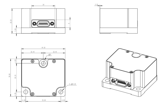 Dimensions Of Smallest Size Triaxial Mems North Seeker