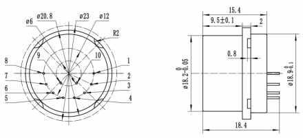 Dimension Of Small Size And High Temperature Quartz Accelerometer