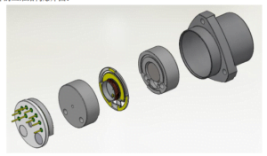 Three-dimensional structure diagram of quartz flexible accelerometer