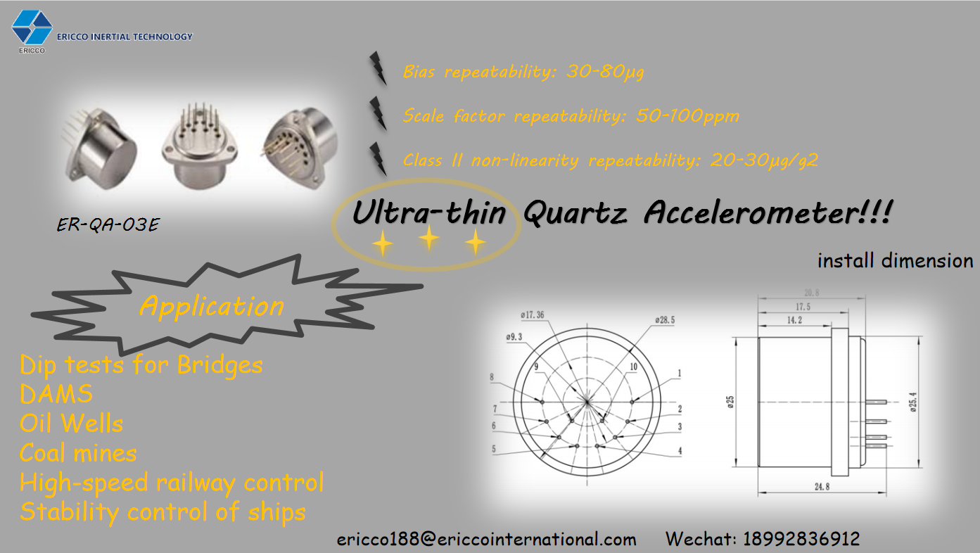 New Direction Of Quartz Accelerometers Ultra Thin