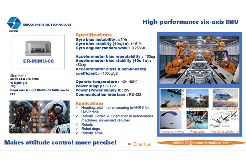 High Performance Six Axis Imu Makes Attitude Control More Precise