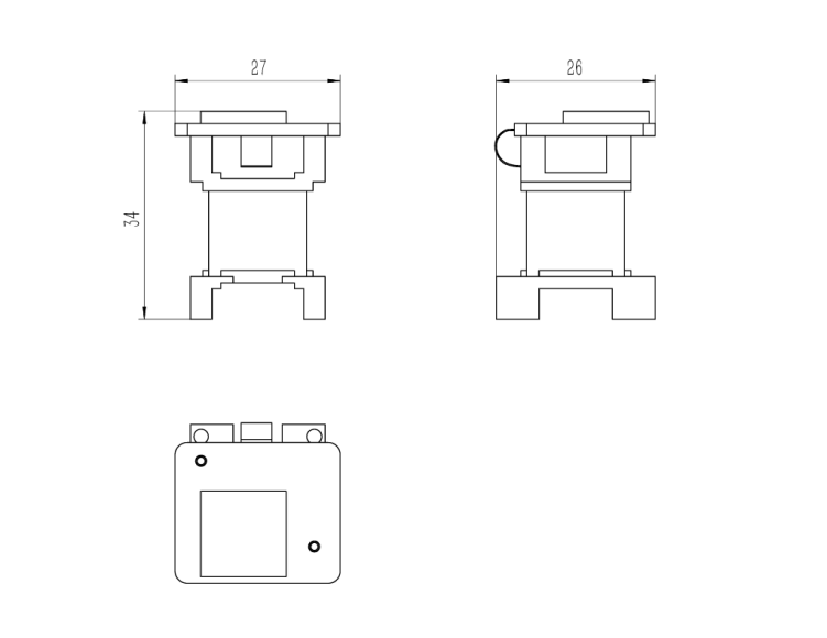 Ultra small size OEM mems IMU dimension